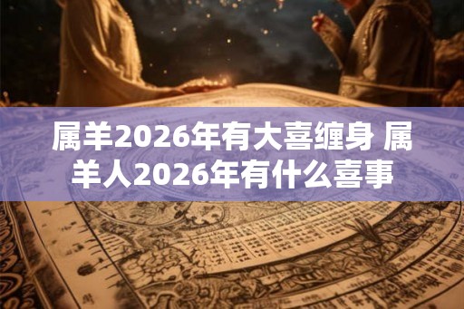 属羊2026年有大喜缠身 属羊人2026年有什么喜事