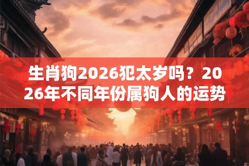 生肖狗2026犯太岁吗？2026年不同年份属狗人的运势