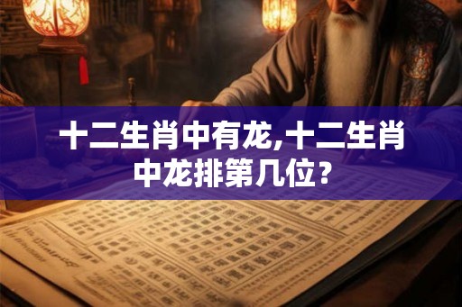 十二生肖中有龙,十二生肖中龙排第几位？