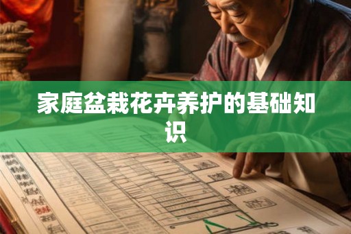 家庭盆栽花卉养护的基础知识
