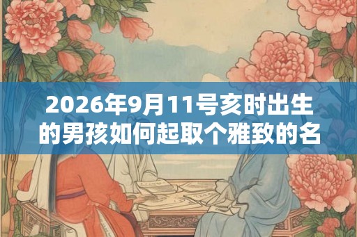 2026年9月11号亥时出生的男孩如何起取个雅致的名字,五行属什么 2026年9月11号亥时出生的男孩如何起取个雅致的名字,五行属什么