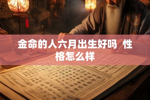 金命的人六月出生好吗  性格怎么样