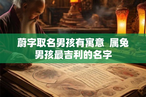 蔚字取名男孩有寓意  属兔男孩最吉利的名字