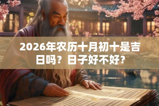 2026年农历十月初十是吉日吗？日子好不好？