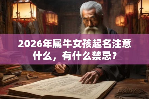 2026年属牛女孩起名注意什么,有什么禁忌? 2026年属牛女孩起名注意什么,有什么禁忌?