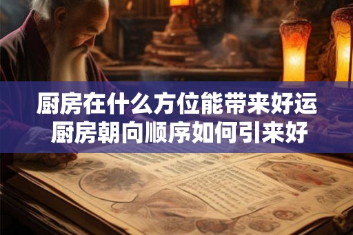 厨房在什么方位能带来好运 厨房朝向顺序如何引来好运