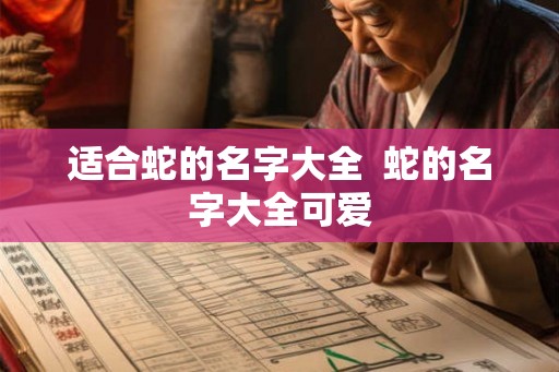 适合蛇的名字大全  蛇的名字大全可爱