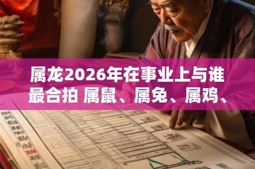 属龙2026年在事业上与谁最合拍 属鼠、属兔、属鸡、属猪 属龙2026年在事业上与谁最合拍 属鼠、属兔、属鸡、属猪