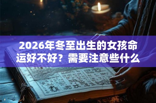 2026年冬至出生的女孩命运好不好？需要注意些什么？