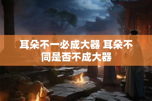 耳朵不一必成大器 耳朵不同是否不成大器 耳朵不一必成大器 耳朵不同是否不成大器