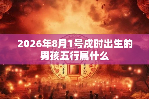 2026年8月1号戌时出生的男孩五行属什么