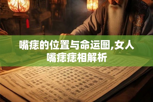 嘴痣的位置与命运图,女人嘴痣痣相解析