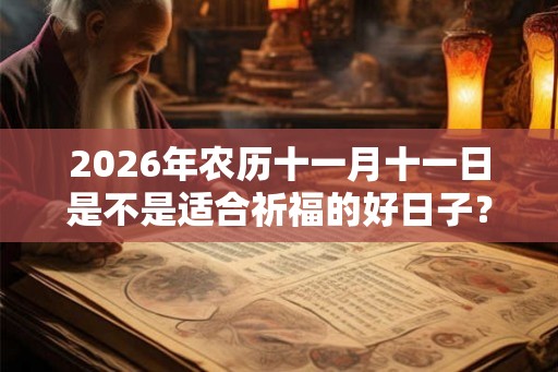 2026年农历十一月十一日是不是适合祈福的好日子？