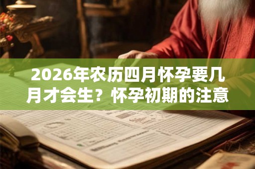 2026年农历四月怀孕要几月才会生?怀孕初期的注意事项是什么? 2026年农历四月怀孕要几月才会生?怀孕初期的注意事项是什么?