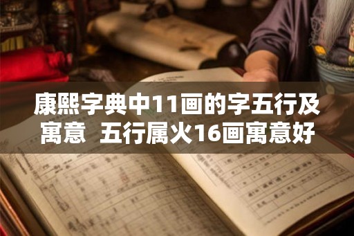 康熙字典中11画的字五行及寓意  五行属火16画寓意好的字