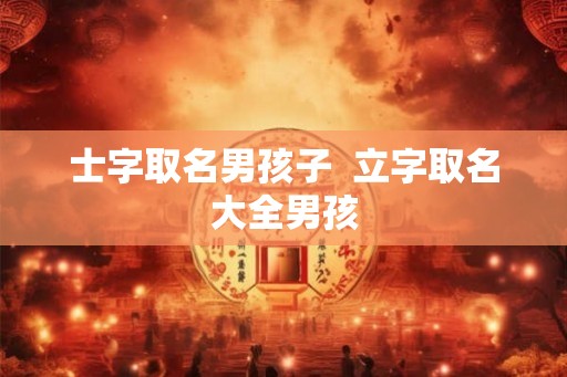 士字取名男孩子  立字取名大全男孩