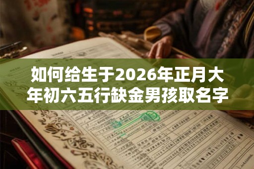 如何给生于2026年正月大年初六五行缺金男孩取名字? 如何给生于2026年正月大年初六五行缺金男孩取名字?