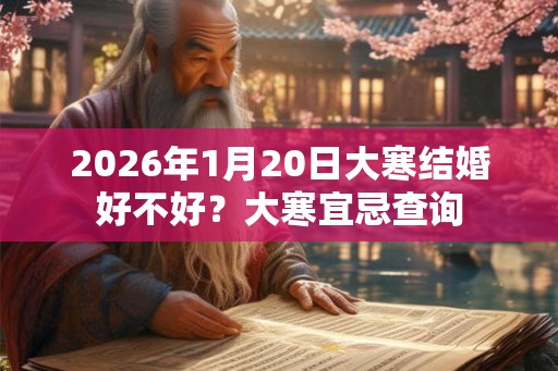 2026年1月20日大寒结婚好不好？大寒宜忌查询