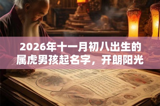 2026年十一月初八出生的属虎男孩起名字，开朗阳光的名字精选