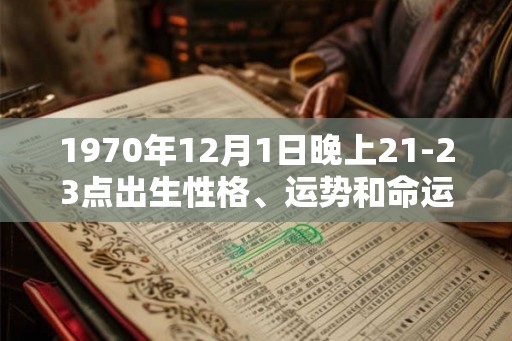1970年12月1日晚上21-23点出生性格、运势和命运