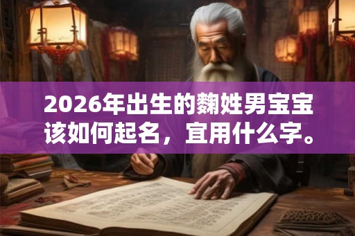 2026年出生的麴姓男宝宝该如何起名,宜用什么字。 2026年出生的麴姓男宝宝该如何起名,宜用什么字。