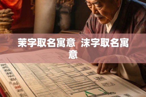 茉字取名寓意  沫字取名寓意