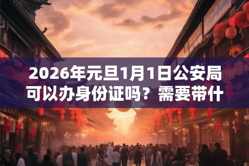 2026年元旦1月1日公安局可以办身份证吗？需要带什么？