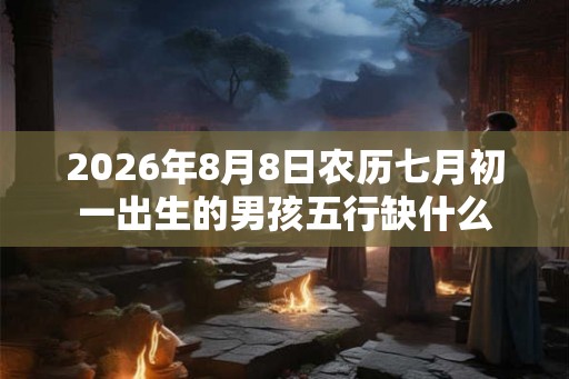 2026年8月8日农历七月初一出生的男孩五行缺什么