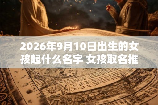 2026年9月10日出生的女孩起什么名字 女孩取名推荐