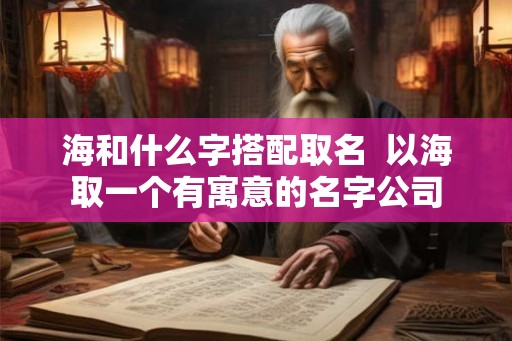 海和什么字搭配取名  以海取一个有寓意的名字公司