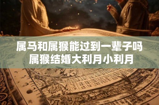 属马和属猴能过到一辈子吗 属猴结婚大利月小利月