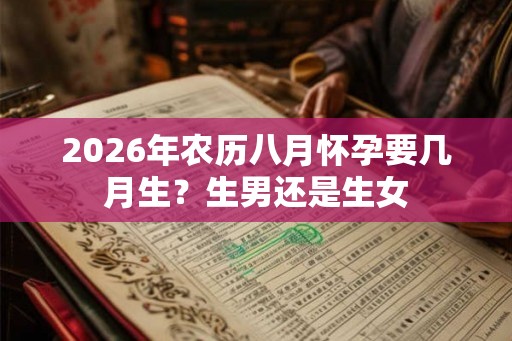 2026年农历八月怀孕要几月生?生男还是生女 2026年农历八月怀孕要几月生?生男还是生女