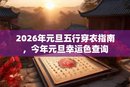 2026年元旦五行穿衣指南，今年元旦幸运色查询