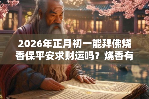 2026年正月初一能拜佛烧香保平安求财运吗？烧香有何讲究？