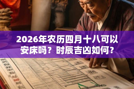 2026年农历四月十八可以安床吗？时辰吉凶如何？