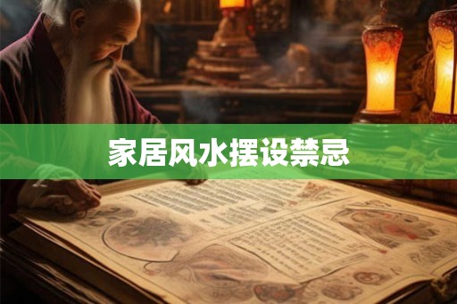家居风水摆设禁忌