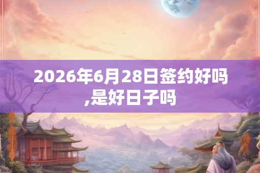 2026年6月28日签约好吗,是好日子吗