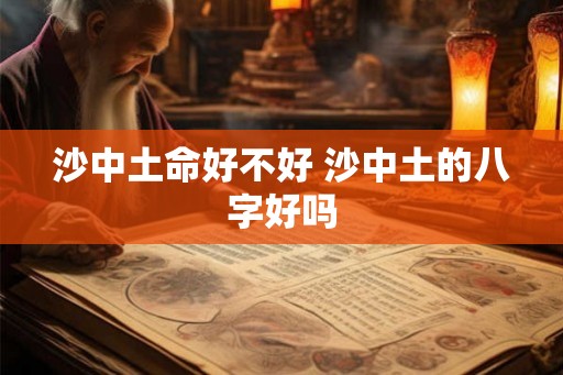 沙中土命好不好 沙中土的八字好吗 沙中土命好不好 沙中土的八字好吗