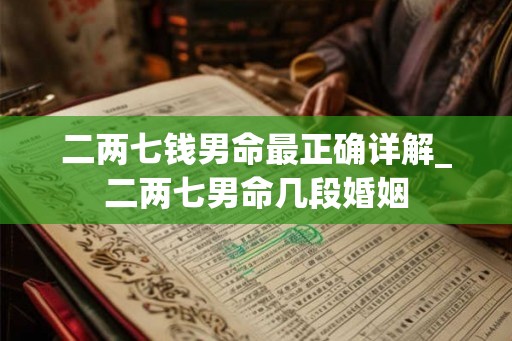 二两七钱男命最正确详解_二两七男命几段婚姻