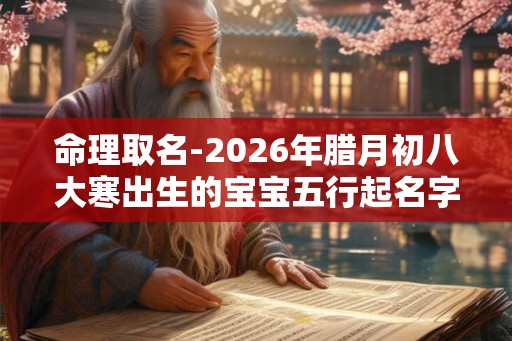 命理取名-2026年腊月初八大寒出生的宝宝五行起名字