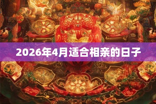 2026年4月适合相亲的日子