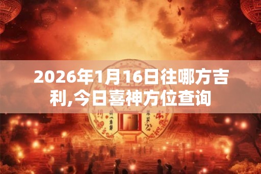 2026年1月16日往哪方吉利,今日喜神方位查询 2026年1月16日往哪方吉利,今日喜神方位查询