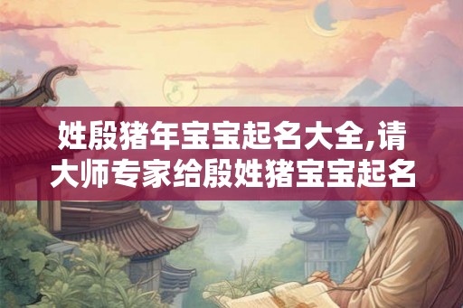 姓殷猪年宝宝起名大全,请大师专家给殷姓猪宝宝起名子 姓殷猪年宝宝起名大全,请大师专家给殷姓猪宝宝起名子