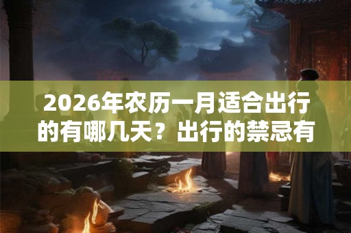 2026年农历一月适合出行的有哪几天？出行的禁忌有哪些？