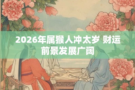 2026年属猴人冲太岁 财运前景发展广阔