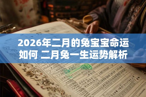 2026年二月的兔宝宝命运如何 二月兔一生运势解析
