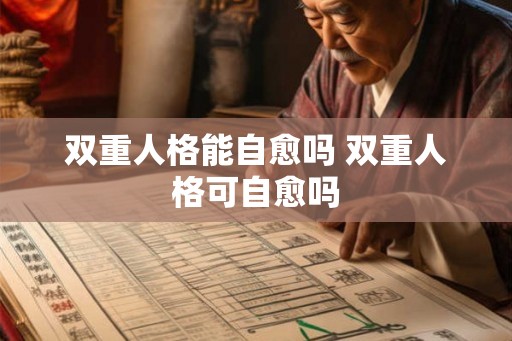 双重人格能自愈吗 双重人格可自愈吗