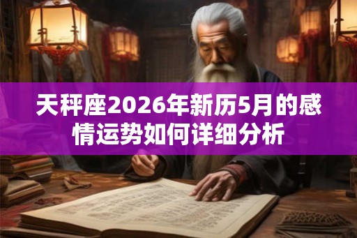 天秤座2026年新历5月的感情运势如何详细分析