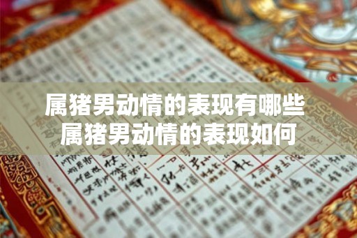 属猪男动情的表现有哪些 属猪男动情的表现如何