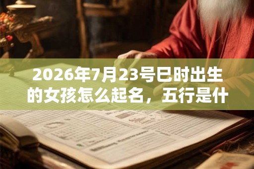 2026年7月23号巳时出生的女孩怎么起名，五行是什么？